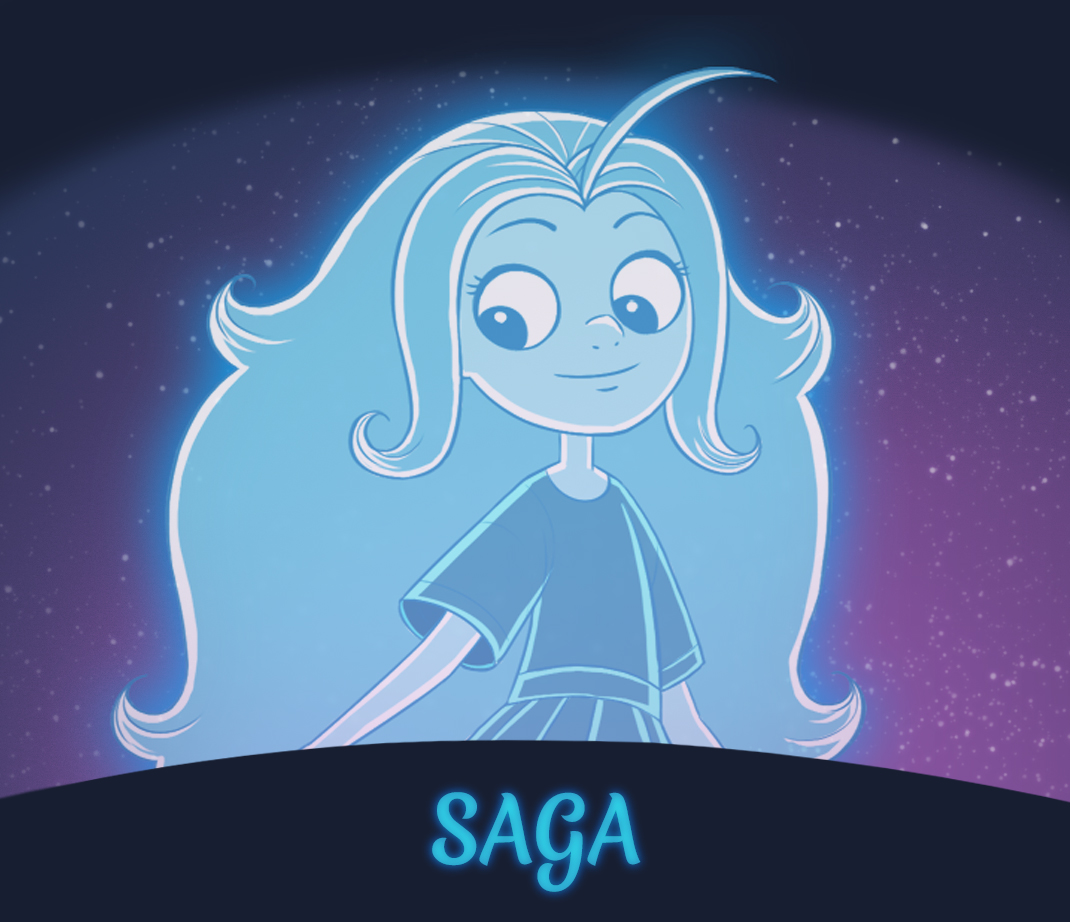 Profilbilde av karakteren Saga i Spøkelsesvenn
